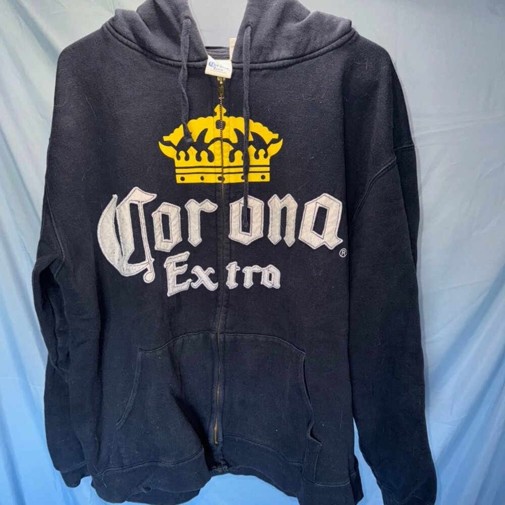 CORONA EXTRA NAVY BLUE ZIP-UP